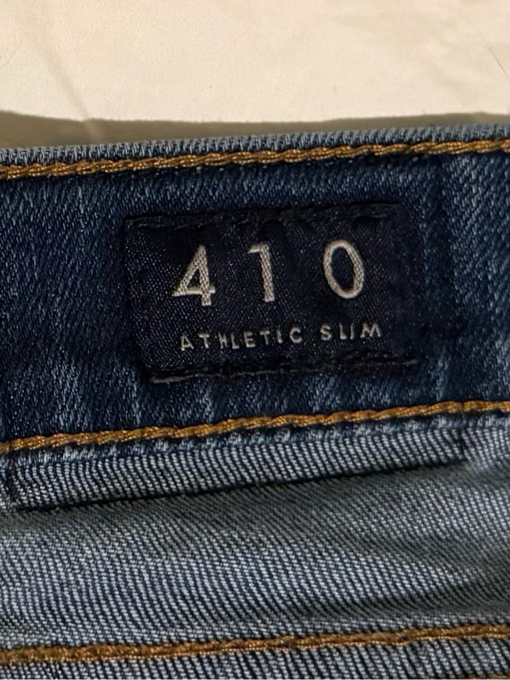 Lucky Brand Men's Slim Jeans in Indigo with Gold Stitching